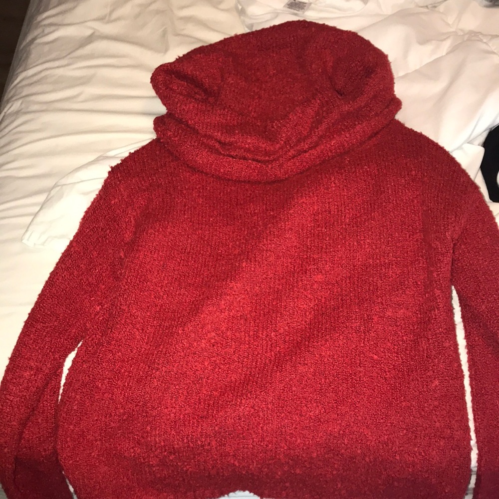 so cowl neck sweater